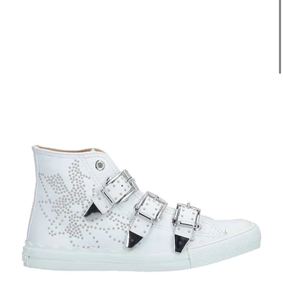 Chloe Shoes - Chloe Kylie semi shiny embellished sneakers.